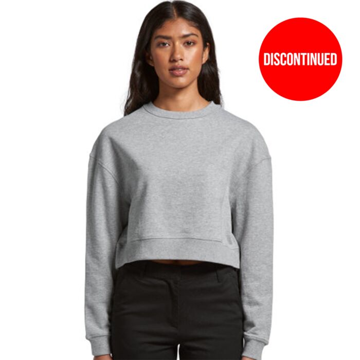AS COLOUR Womens Crop Crew Sweater Thumbnail