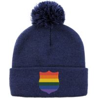 Pom Pom Roll Up Plain Beanies Thumbnail