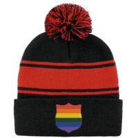 Pom Pom Roll Up Panel Beanies Thumbnail